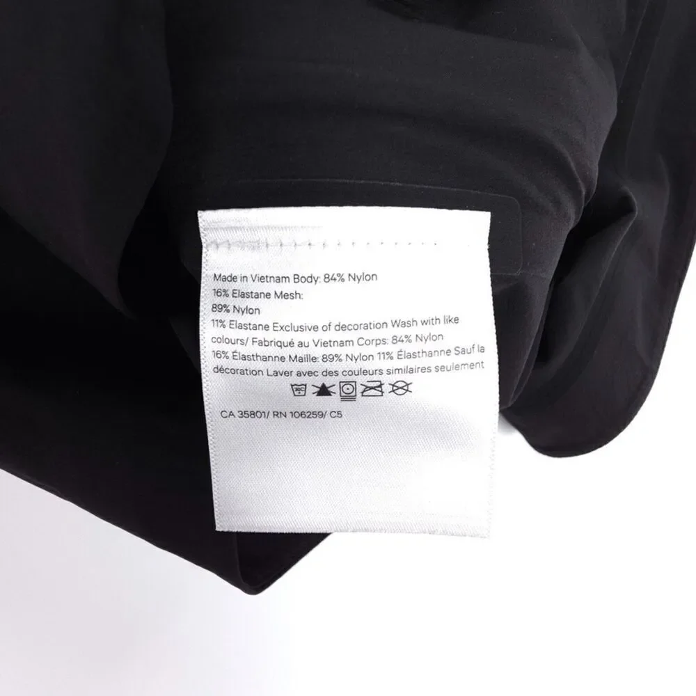 LULULEMON Fast and Free Windbreaker Jacket Reflective Logo Water Repellent Black